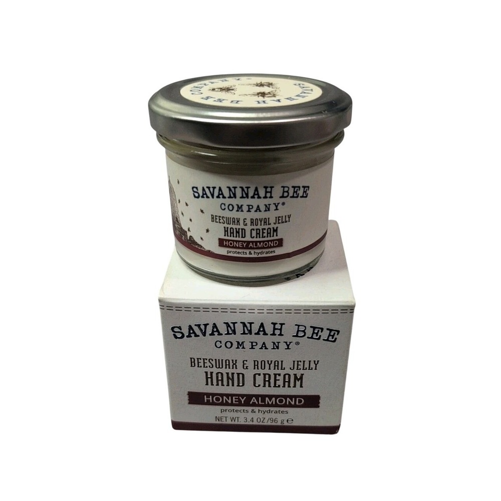 Savannah Bee Company Beeswax & Royal Jelly Hand Cream 3.4 oz‎ Honey Almond